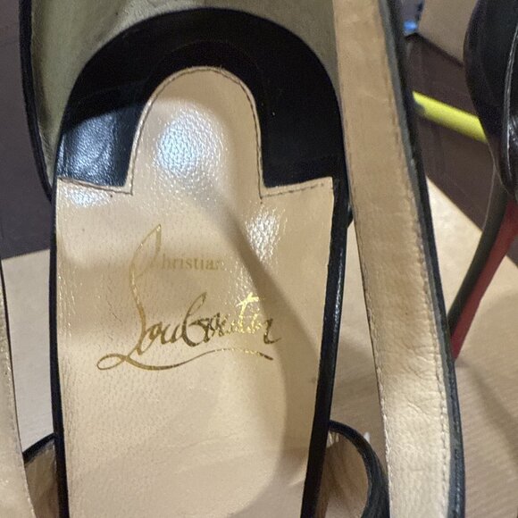 Christian Louboutin Malefissima Napa Shiny Black Stilettos 100 - Picture 5 of 11